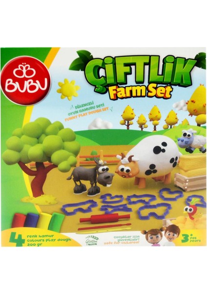 Çiftlik Hayvanları Oyun Hamuru Seti 15 Parça