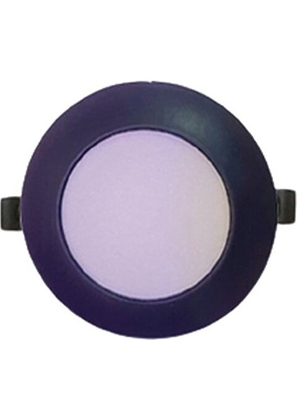 3W Tasarruflu LED Yuvarlak Siyah Kasa Beyaz Işık Sıva Altı Slim Panel Tavan Armatürü-20 Adettir