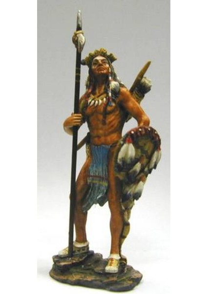 Wıse Veronese Serisi-Wise Kurşun Asker-Kızılderili Savaşçı-10 Cm.– Dekoratif Obje