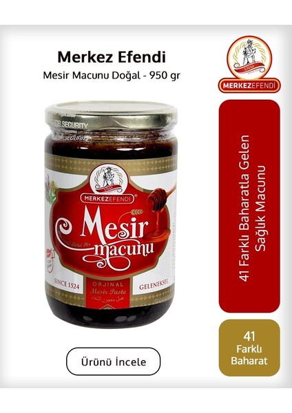 Merkez Efendi Mesir Macunu Doğal 1 Adet 950 Gr Hediyelik