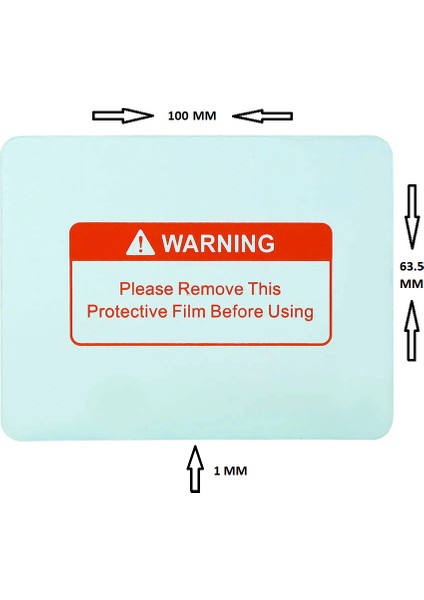 Otomatik Kararan Kaynak Maske Camı Iç Koruyucu 63.5X100 mm 1 Adet