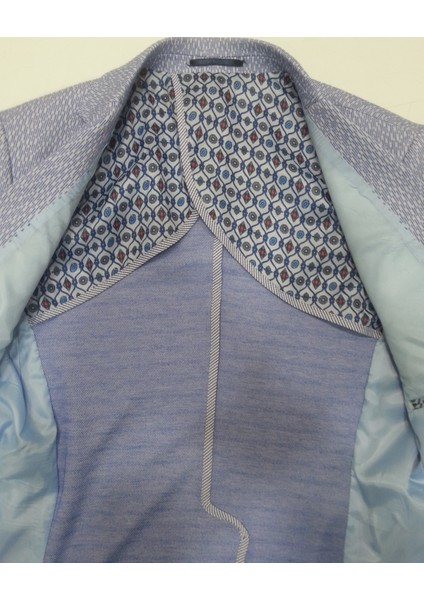 5127 Dar Kalıp Yarım Astarlı İndigo Erkek Ceket fırsatları