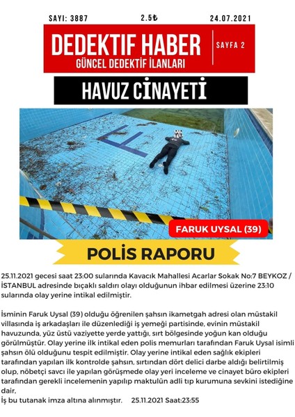 2'li Dava Paketi Cinayet Çözme / Dedektiflik Oyunu / Katil Kim / Otopark ve Havuz Davası