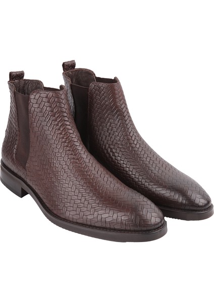 14137 Kahve Deri Bot modelleri