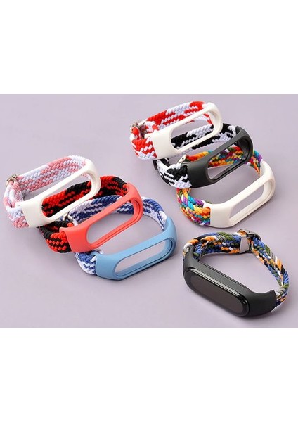 Xiaomi Mi Band 4 - 5 - 6 Uyumlu Tokalı Örgü Kordon modelleri