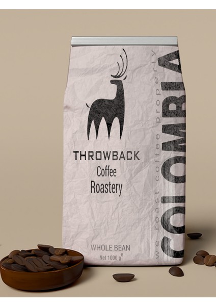 Throwback Coffee Co Colombia Supremo Kahve Kavrulmuş 1000 gr