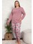 Bayan 6996 Battal Uzunkol Interlok Pijama Takımı 1