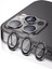 Iphone 12 Pro Max Uyumlu Alüminyum Alaşım 3D Kamera Lens Koruyucu Kaya Gri [3'lü Set] 3