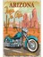 Arizona Motor Retro Vintage Ahşap Poster 1
