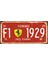 F1 Ferrari (10 cm x 20 Cm) Mini Retro Ahşap Poster 1