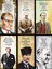 Mustafa Kemal Atatürk 6lı Mini Retro Ahşap Poster Seti Uv Baskılı-2 1