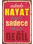 Motivasyon Hayat Basit Retro Vintage Ahşap Poster 1