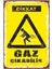 Dikkat Gaz Çıkabilir Retro Vintage Ahşap Poster 1