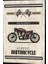 Klasik Motor Live Fast Ride Free Ahşap Desenli Retro Vintage Ahşap Poster 2
