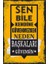 Sen Bile Kendine Güvenmezken Neden Başkaları Güvensin Motivasyon Duvar Yazıları Retro Ahşap Poster 1