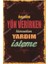 Hayatına Yön Verirken Kimseden Yardım Isteme Duvar Yazıları Retro Ahşap Poster 2
