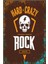 Hard Crazy Rock Retro Vintage Ahşap Poster 1