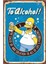 The Simpsons Bira Retro Vintage Ahşap Poster 1