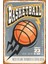 Basketbol Retro Vintage Ahşap Poster 1