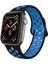 Apple Watch Uyumlu Silikon Kordon Watch Uyumlu Uyumlu Kayış Seri - 38MM/40MM - Siyah Mavi 1