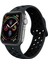 Gri Siyah Watch Uyumlu Uyumlu Silikon Kordon Iwatch Uyumlu Uyumlu Kayış Seri - 42MM/44MM 1
