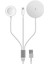 3in1 Magsafe Wireless Lightning USB Şarj Kablosu iPhone Airpods Apple Watch ile Uyumlu 1