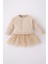 Kız Bebek Bisiklet Yaka Uzun Kollu Sweat Elbise Z3336A222WN 1