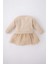 Kız Bebek Bisiklet Yaka Uzun Kollu Sweat Elbise Z3336A222WN 5