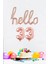 33 Yaş Doğum Günü Balonları - Hello 33 El Yazısı Rose Gold Renk Folyo Balon 1