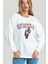 Spiritüel Nakışlı Kalın Içi Polarlı Oversize Sweatshirt 1