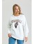 Spiritüel Nakışlı Kalın Içi Polarlı Oversize Sweatshirt 2