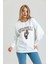Spiritüel Nakışlı Kalın Içi Polarlı Oversize Sweatshirt 3