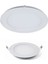 18W Tasarruflu LED Yuvarlak Beyaz Işık Sıva Altı Slim Panel Tavan Aydınlatma Armatürü-8 Adettir 4