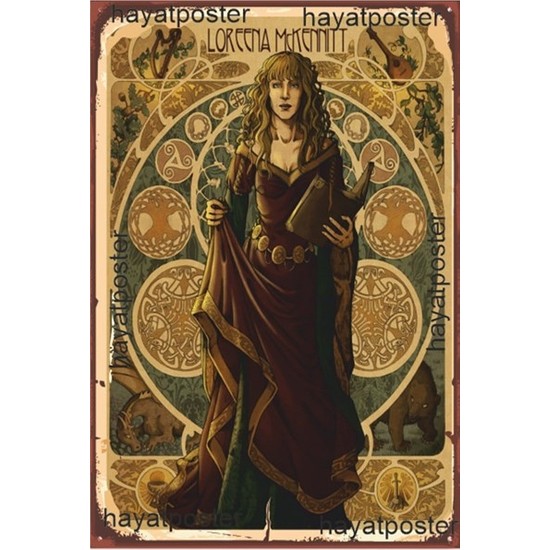 Hayat Poster Loreena Mckennitt Retro Vintage Ahşap Poster Fiyatı