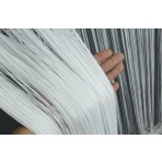 Akça Tekstil Fon Perde Kırık Beyaz Renk 300 x 280 cm Polyester İp Perde