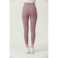 Ozy Fashion Kışlık Şardonlu Fitilli Kadın Yüksek Bel Dikişsiz Tayt