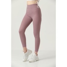 Ozy Fashion Kışlık Şardonlu Fitilli Kadın Yüksek Bel Dikişsiz Tayt