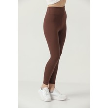 Ozy Fashion Kışlık Şardonlu Fitilli Kadın Yüksek Bel Dikişsiz Tayt