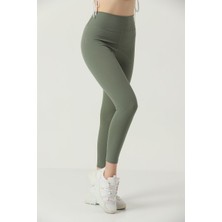 Ozy Fashion Kışlık Şardonlu Fitilli Kadın Yüksek Bel Dikişsiz Tayt