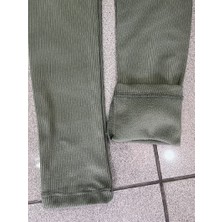 Ozy Fashion Kışlık Şardonlu Fitilli Kadın Yüksek Bel Dikişsiz Tayt