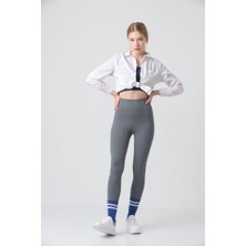 Ozy Fashion Kışlık Şardonlu Fitilli Kadın Yüksek Bel Dikişsiz Tayt