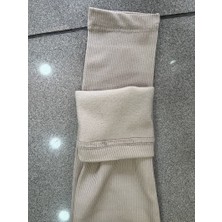 Ozy Fashion Kışlık Şardonlu Fitilli Kadın Yüksek Bel Dikişsiz Tayt