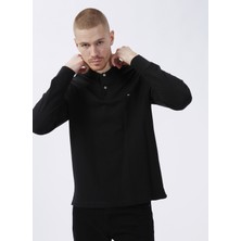 Tommy Hilfiger Bisiklet Yaka Siyah Erkek T-Shirt MW0MW20183BDS