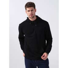 Fabrika Sports Kapüşon Yaka Düz Siyah Erkek Sweatshirt Tomrıs