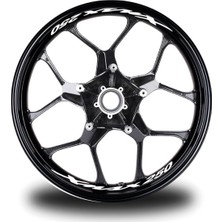 Motiker Xmax 250 Yazılı 8li Jant Içi Yazı Sticker Etiket