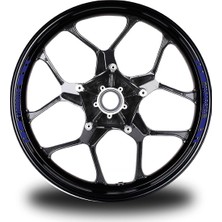 Motiker Yamaha Yazılı Kısa Dış Şerit 8'li Jant Sticker Modeli
