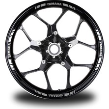 Motiker Yamaha Yazılı Kısa Dış Şerit 16'lı Çift Renk Jant Sticker Modeli