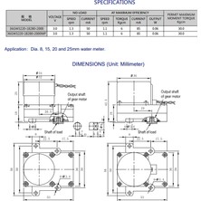 Devre Dünyası Dc 3V 1.3 Rpm 36G Tipi Akıllı Su Sayacı Vana Kontrol Motoru