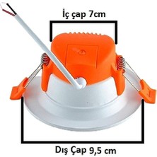 ŞANLED Cfr 3 Renkli(Beyaz,gün Işığı,ikisi Bir Arada) 5W LED Spot Lamba- 1 Adettir