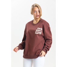 AS Anita Store Sırt Baskı Detaylı Bisiklet Yaka Sweatshirt